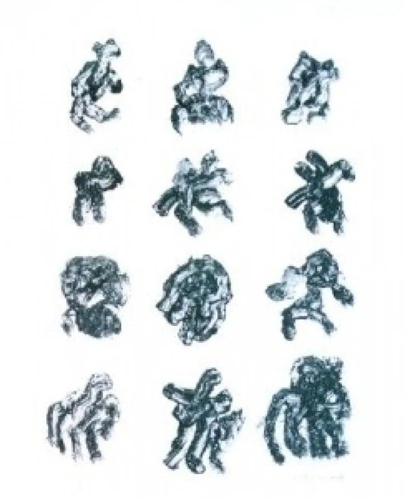 Litografia Michaux - Sans titre