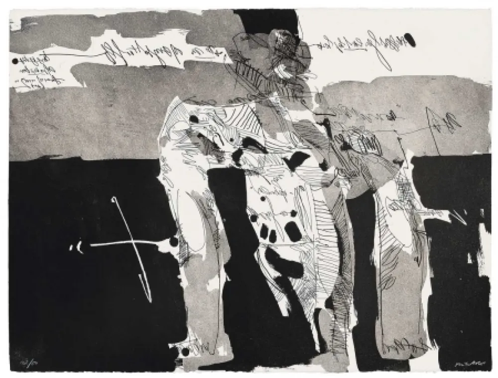 Acquatinta Millares - Antropofauna