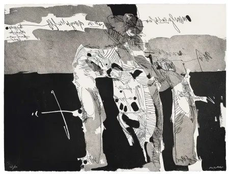 Acquatinta Millares - Antropofauna