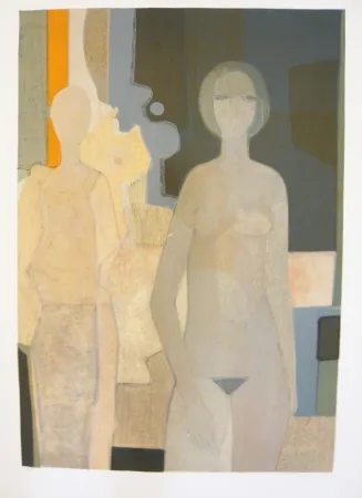 Litografia Minaux - Nu