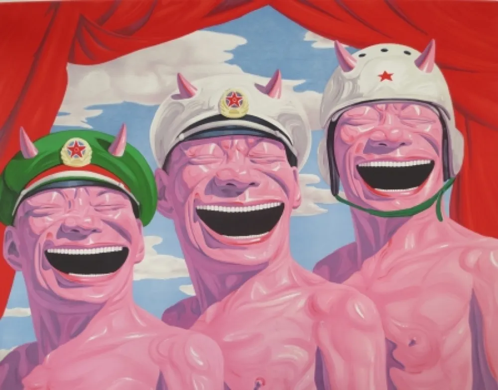 Litografia Minjun - Sans titre