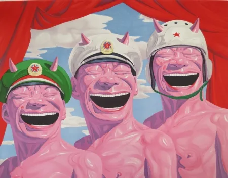 Litografia Minjun - Sans titre