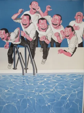 Litografia Minjun - Sans titre