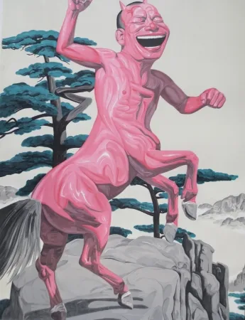 Litografia Minjun - Sans titre