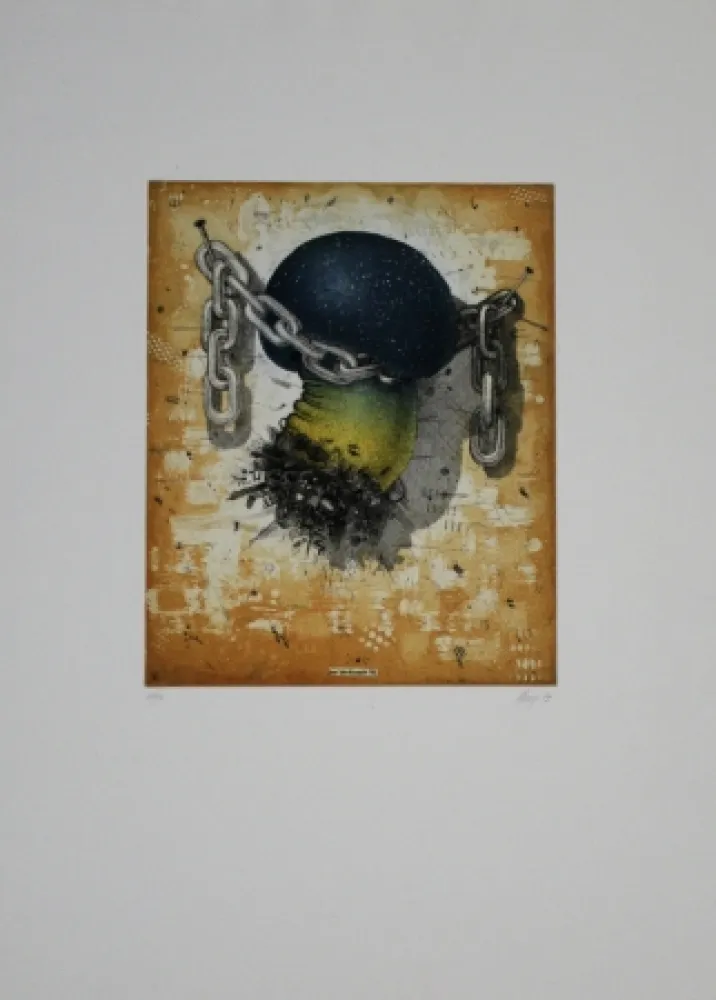 Acquaforte E Acquatinta Minuzzi - Der verdammte Pilz