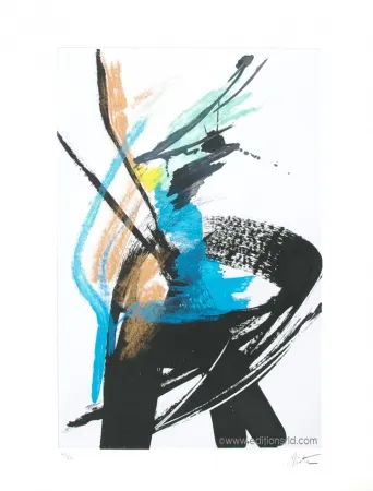 Acquatinta Miotte - Dans le vent