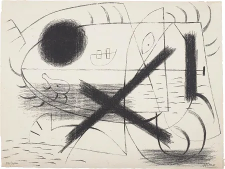 Litografia Miró - 1 (First Lithographic piece ever known)