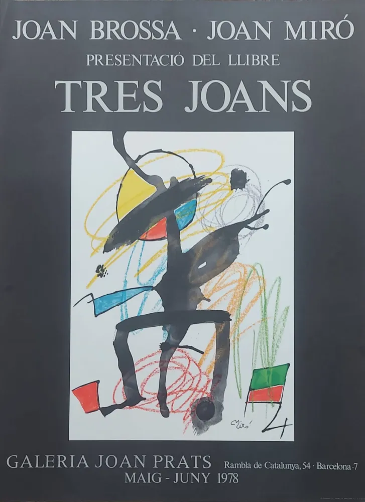 Manifesti Miró - Affiche d'exposition Tres Joans, 1978
