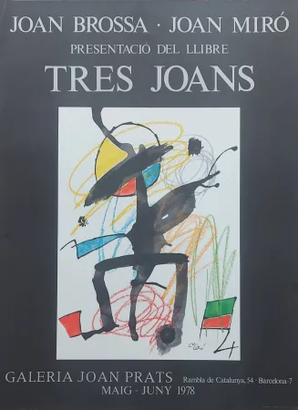 Manifesti Miró - Affiche d'exposition Tres Joans, 1978
