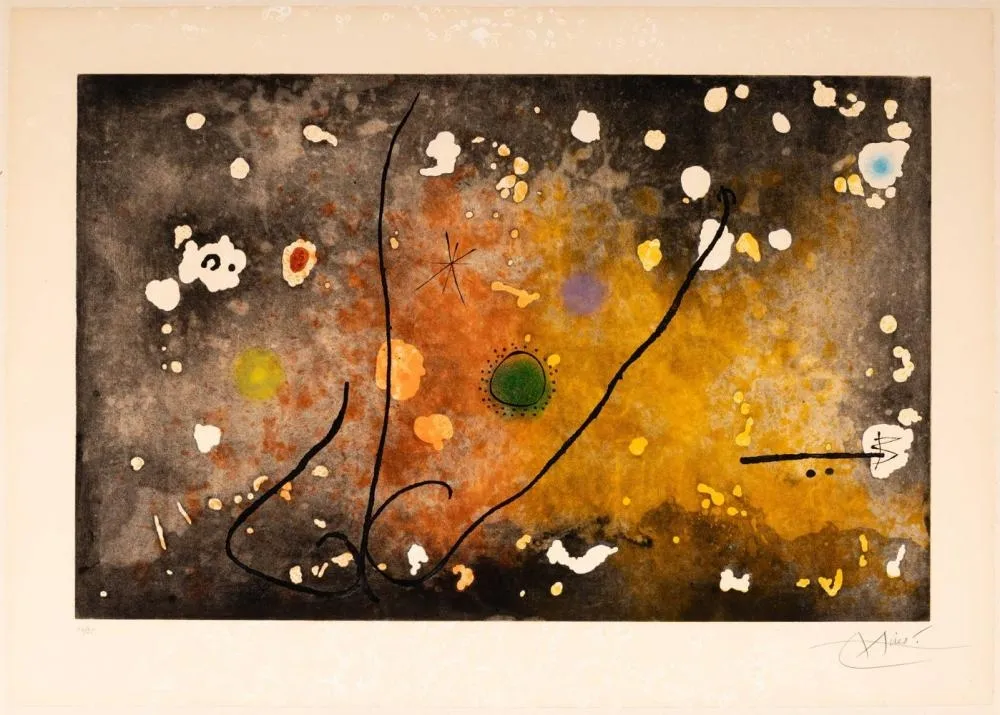 Acquatinta Miró - Archipel Sauvage III
