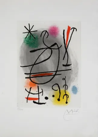 Litografia Miró - Caillou, 1978 - Hand-signed