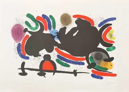 Litografia Miró - Composition