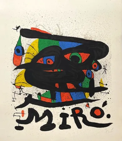 Litografia Miró - Composition