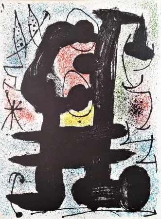 Litografia Miró - Composition
