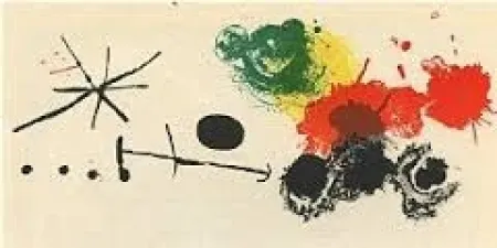 Litografia Miró - Composition