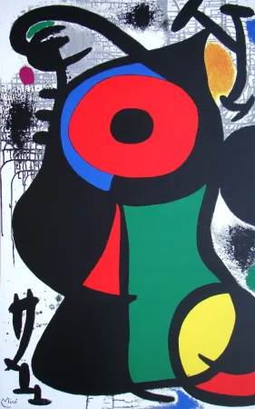 Serigrafia Miró - Composition abstrait