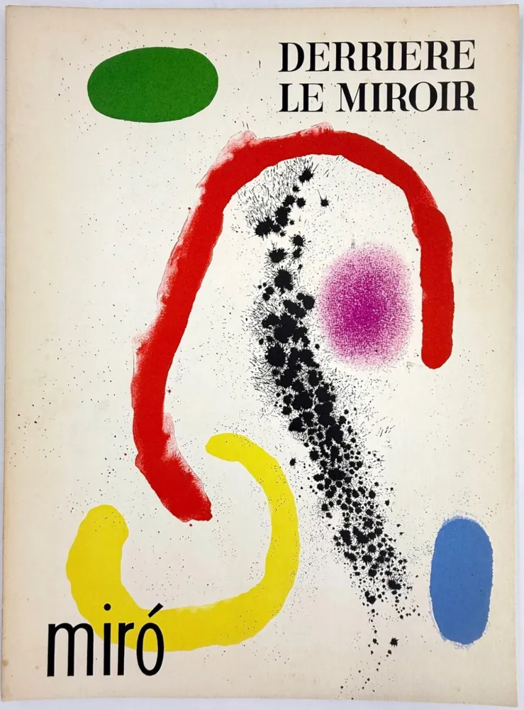 Libro Illustrato Miró - DERRIÈRE LE MIROIR n° 125-126 . MIRO . 8 lithographies en couleurs (1961)