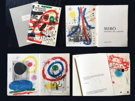 Libro Illustrato Miró - DERRIÈRE LE MIROIR N° 151-152. MIRO, CARTONS. Mai 1965. DE LUXE SIGNÉ (1965)