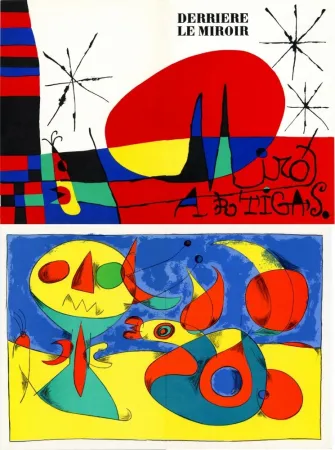 Libro Illustrato Miró - Derrière Le Miroir n°87-88-89. MIRÓ ARTIGAS: Terres de grand feu. 3 LITHOGRAPHIES ORIGINALES. 1956.