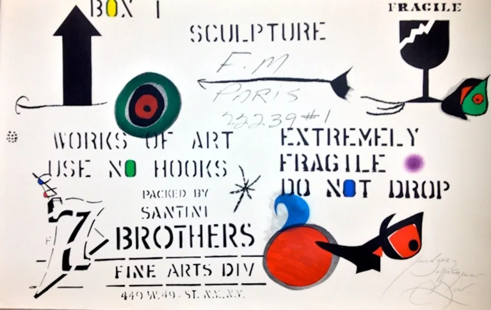 Acquaforte Miró - Embalaje