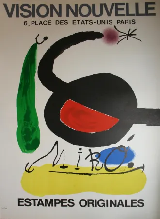 Litografia Miró - ' Estampes Originales ' - Galerie Vision Nouvelle