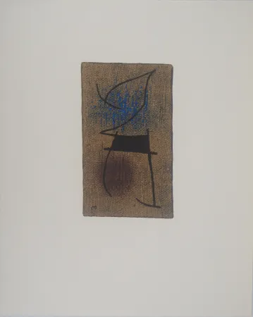 Litografia Miró - Femme en bleu