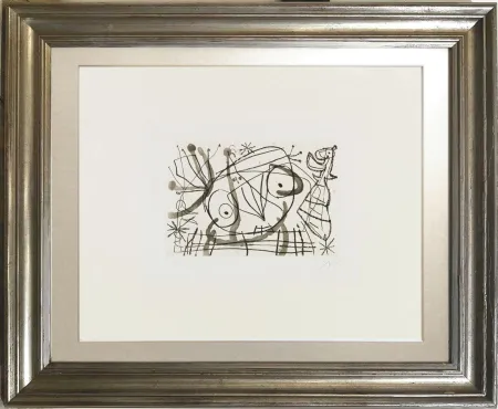 Acquatinta Miró - Fissures