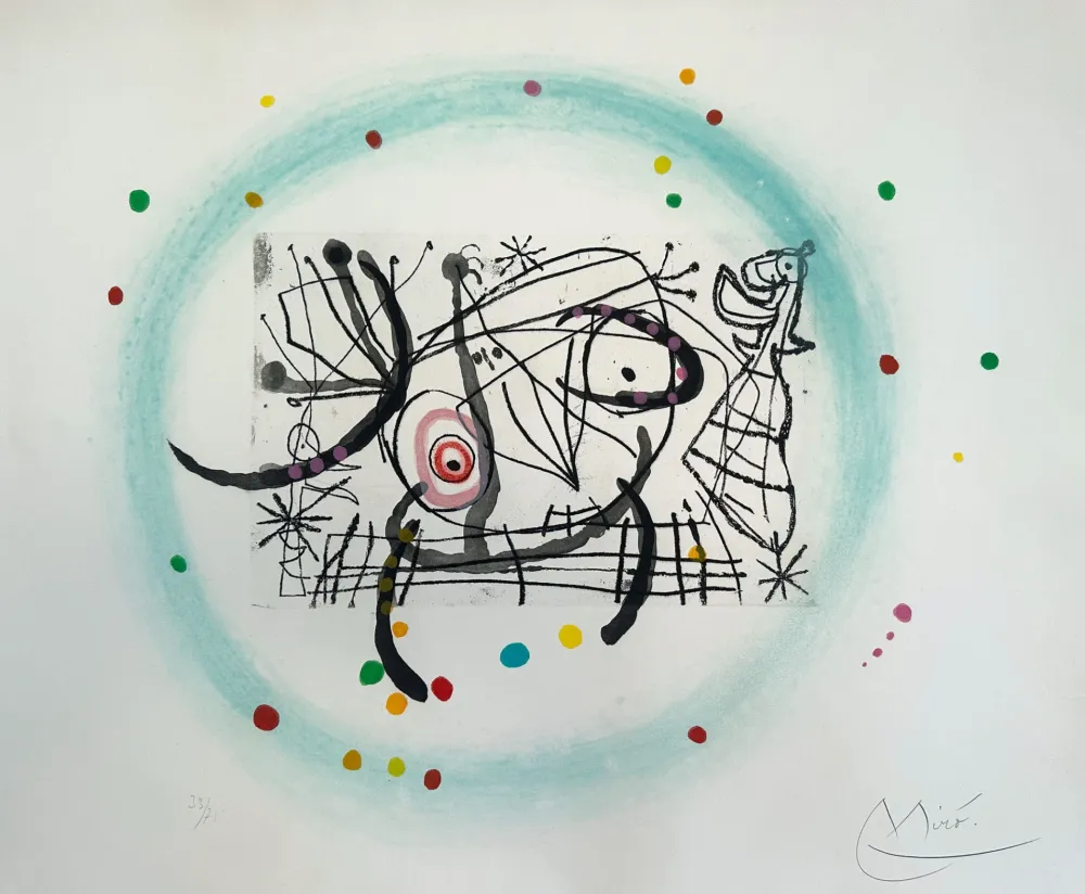 Acquatinta Miró - Fissures