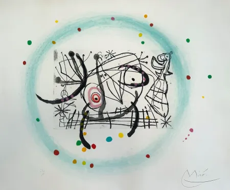 Acquatinta Miró - Fissures