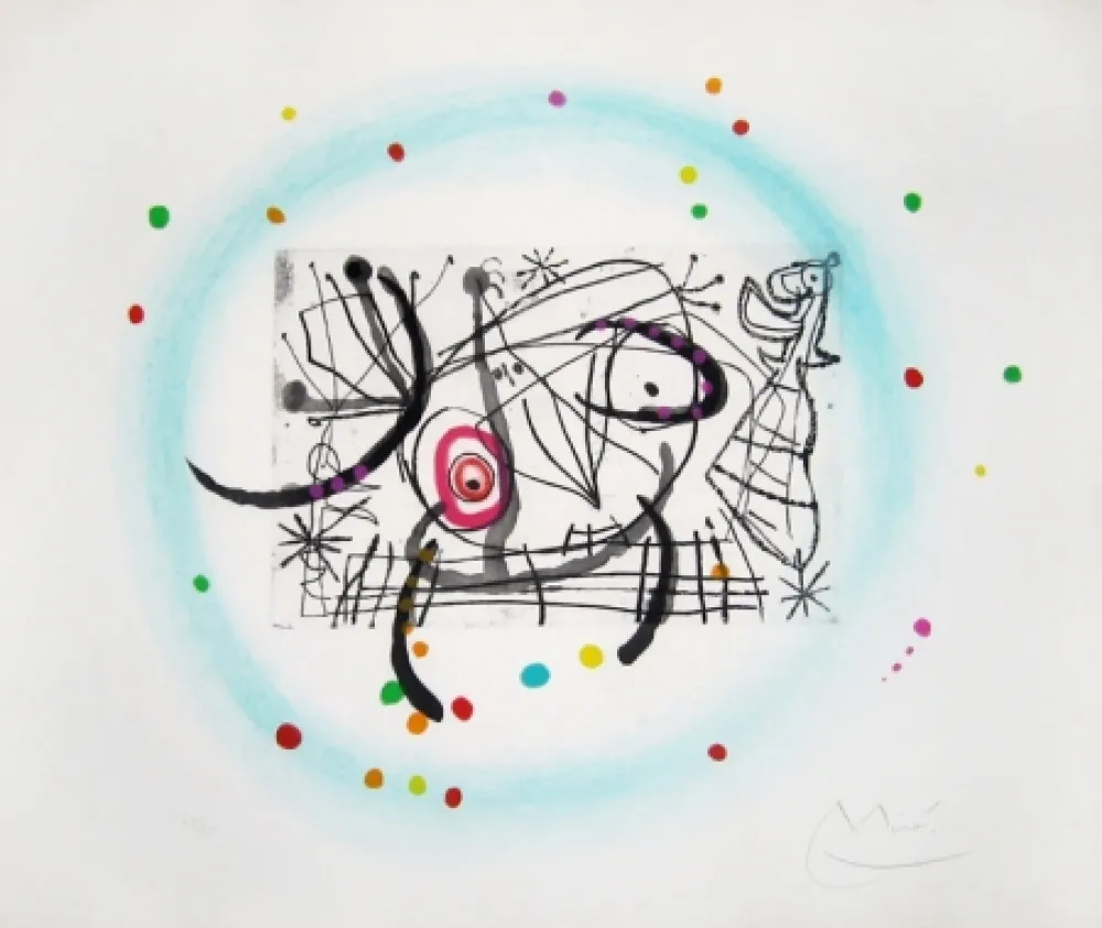 Acquaforte E Acquatinta Miró - Fissures