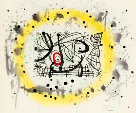 Incisione Miró - Fissures