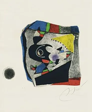Acquatinta Miró - Gaudi IX