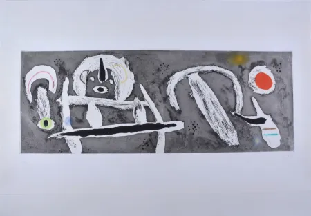 Acquaforte E Acquatinta Miró - Grand Vent 