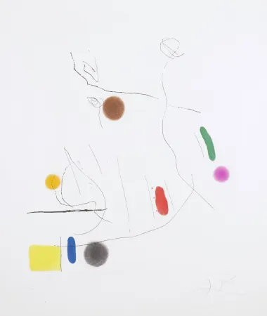 Acquatinta Miró -  Gravé sur le Givre I