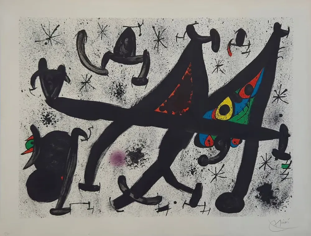 Litografia Miró - Homenatge a Joan Prats 11