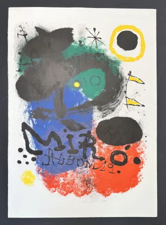 Litografia Miró - Joan Mirò (1893-1983) - Album 19 - Color lithograph on BFK Rives paper - 1963