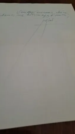 Non Tecnico Miró -  Joan Miró Exceptional unpublished autograph letter on fine wove embossed stationery from Miró to Madeleine de Harting, with a huge artistic signature (with original envelope)