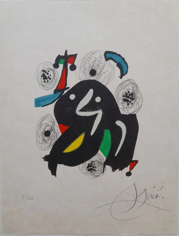 Litografia Miró - La mélodie acide 