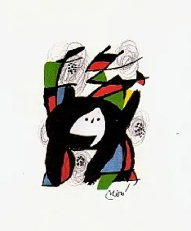 Litografia Miró - La Melodie Acide 
