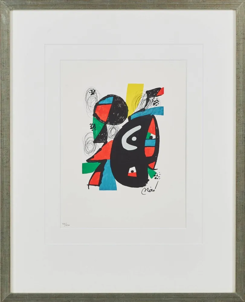 Litografia Miró - La Mélodie Acide, Planche XII