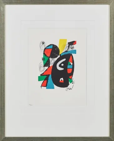 Litografia Miró - La Mélodie Acide, Planche XII