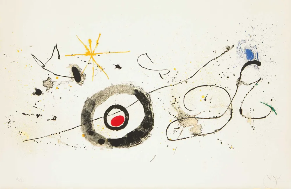 Litografia Miró - La traversée du miroir