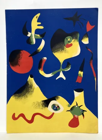 Litografia Miró - L'air. Lithographie, 1937.
