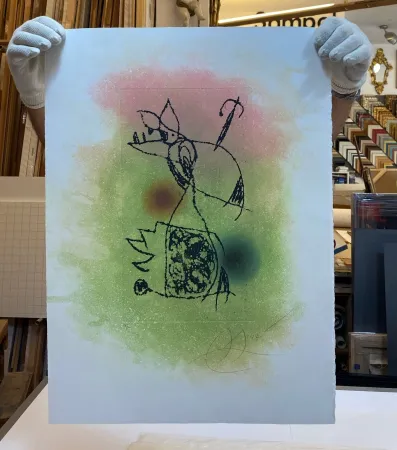 Acquaforte E Acquatinta Miró - Le criquet