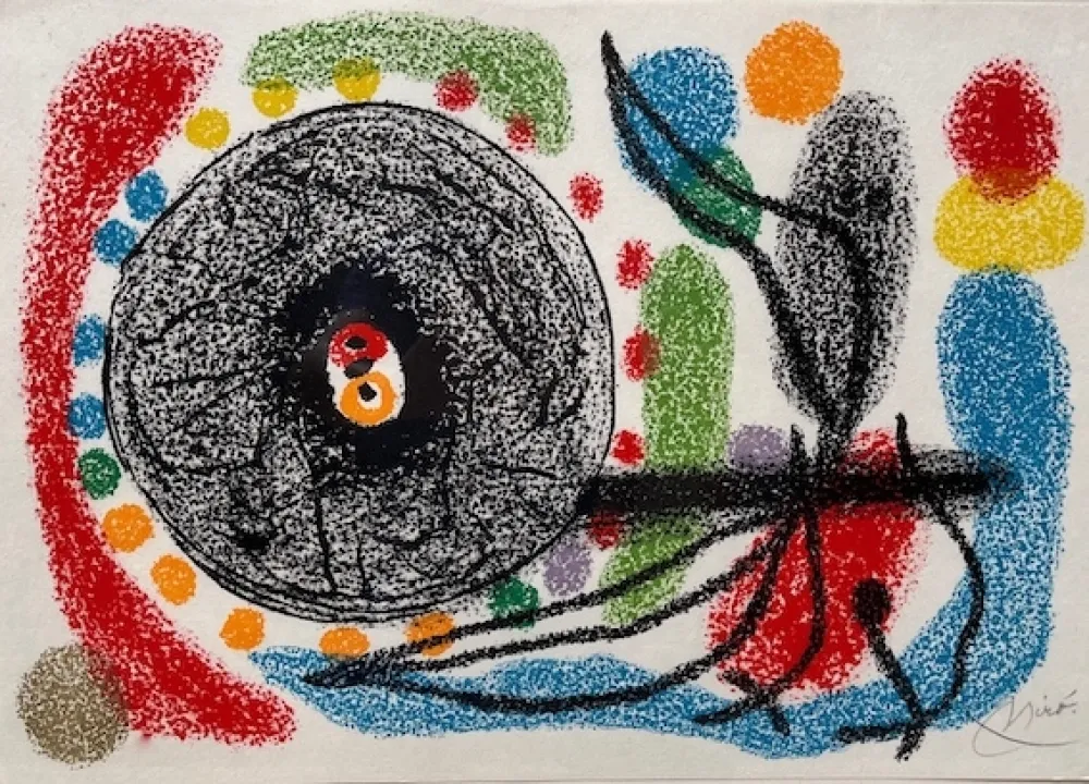 Litografia Miró - Le Lezard aux plumes d' or