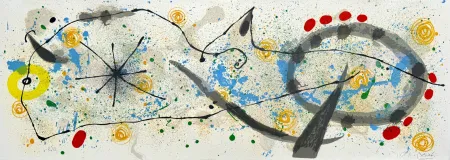 Litografia Miró - Le Lézard aux plumes d'or