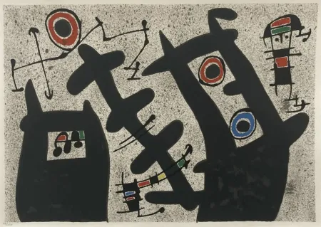 Litografia Miró - Le Lezard aux Plumes d'Ord 3