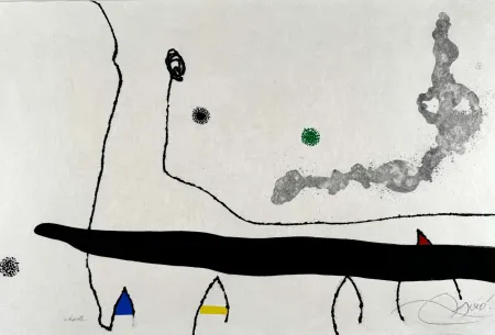 Acquaforte E Acquatinta Miró - Le marteau sans maître (planche XXIII) 
