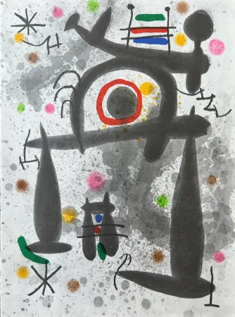 Litografia Miró - Le Miroir de l'Homme par les Betes
