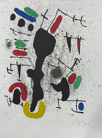 Litografia Miró - Liberté des libertés 4